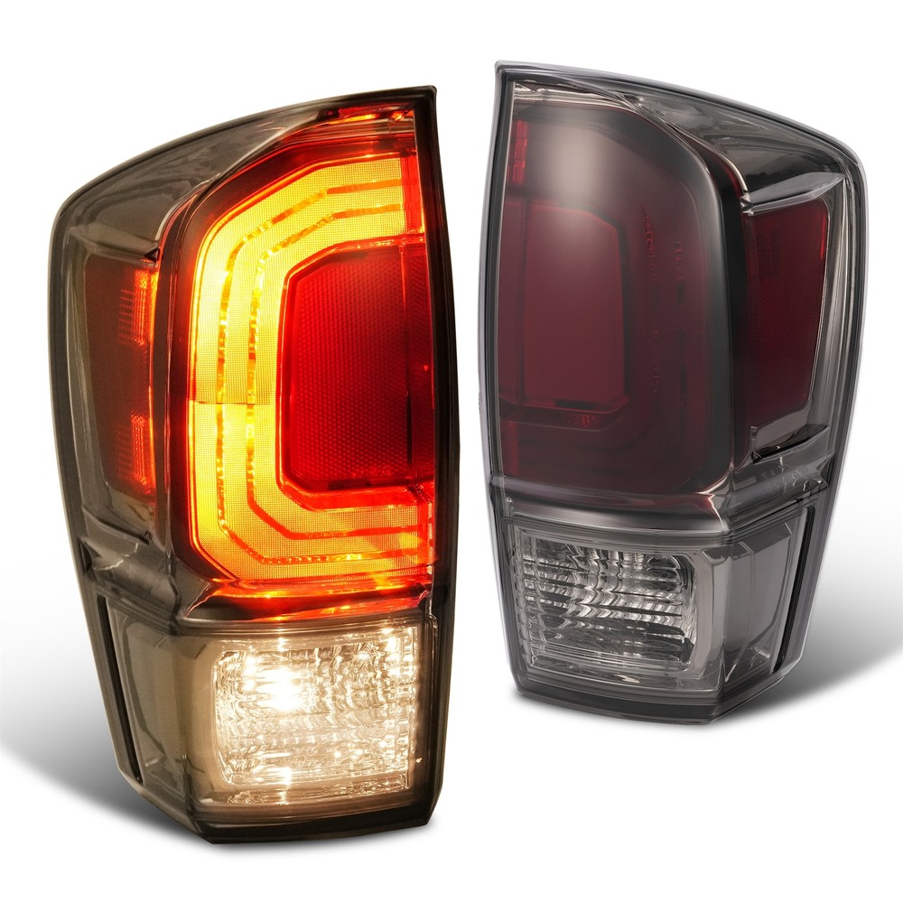 2PCS Smoke Lens Tail Lights with Bulbs for 2016-2023 Toyota Tacoma