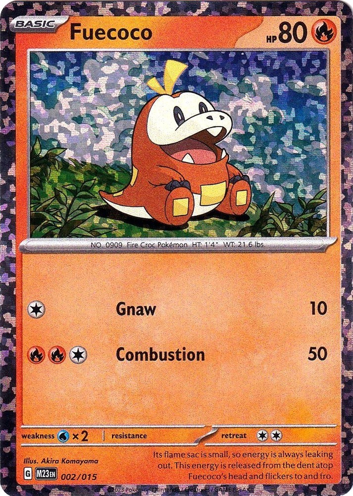 Fuecoco 002/015 McDonald's Promos 2023 Holo