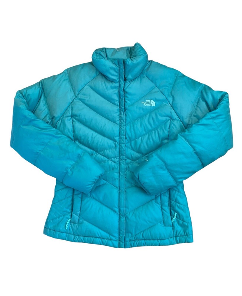 The North Face Womens 550 Fill Turquoise Puffer Jacket Size M
