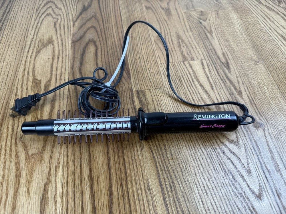 Remington 3/4 Smart Shaper Curling Iron Steam Brush Metal Hoop Hair Styler B4200