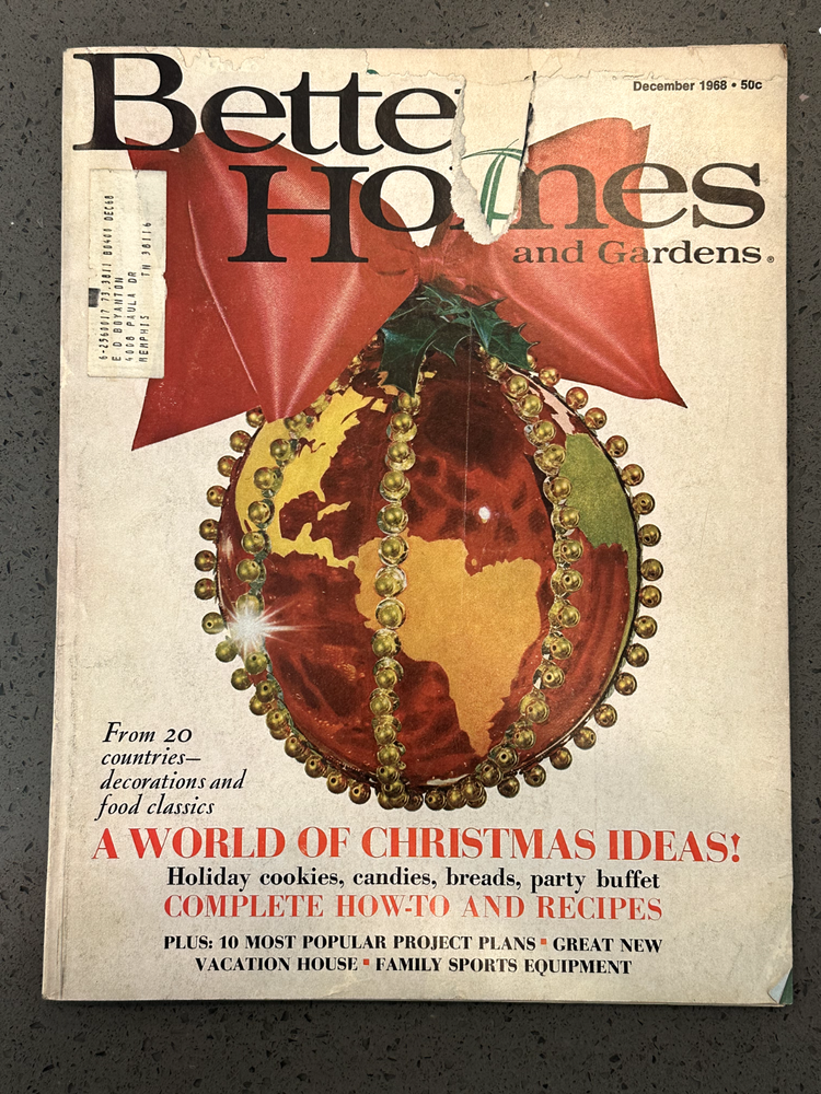 Better Homes and Gardens December 1968 Christmas Ideas and Inspirations