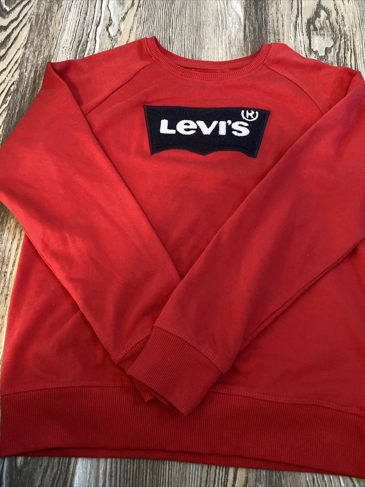 Levis San Francisco Crewneck Red Sweater Size XLarge Spellout