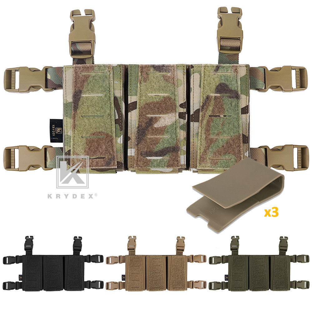KRYDEX Tactical Triple 5.56 Mag Pouch with Kydex Insert for AR15