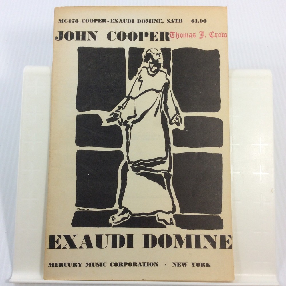 Exaudi Domini John Cooper Choral Music SATB Songbook 1967 Edition