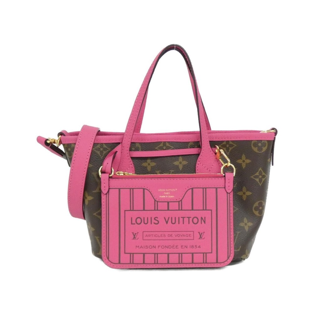 Authentic LOUIS VUITTON Monogram Neverfull Inside Out BB M12106 Bag  #260-008...