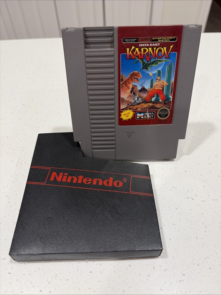 Karnov (Nintendo Entertainment NES, 1988) -Authentic Tested Cart w/ Case,Cleaned