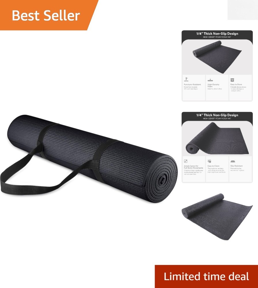 4mm Thick Anti-Tear Yoga Mat for All Workouts – Comfortable & Durable