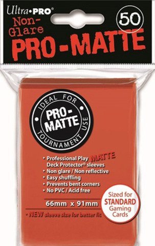 Pro-Matte Sleeves (50ct) - Peach Ultra Pro GAMING SUPPLY BRAND NEW ABUGames