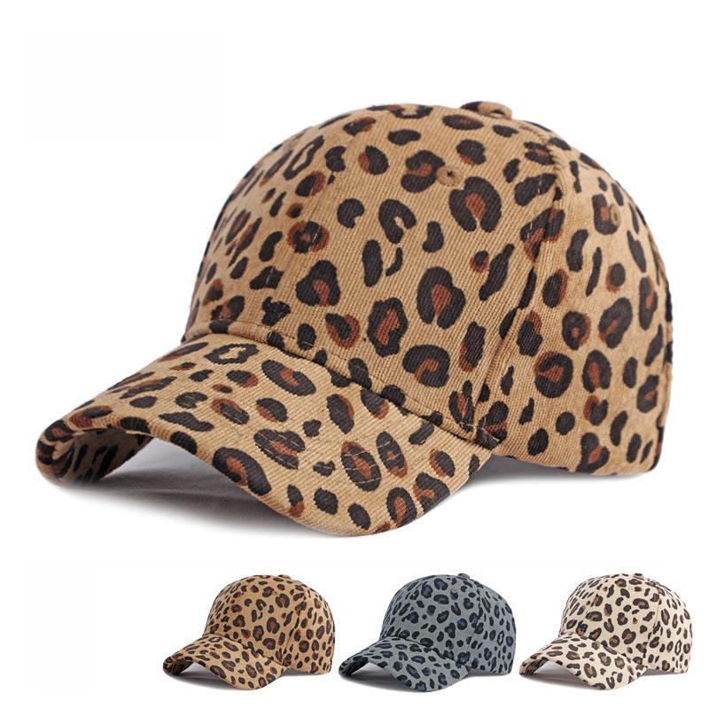 Leopard Print Cotton Knit Hat Unisex Adjustable Sporty Casual Beanie Multicolor