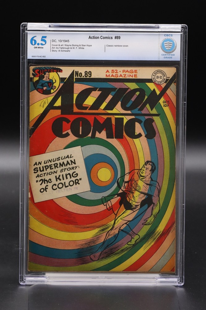 Action Comics (1938) #89 Wayne Boring Rainbow Cover CBCS 6.5 Blue Label OW Pages