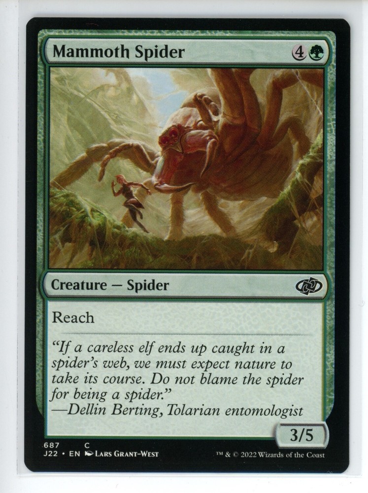 MAMMOTH SPIDER MTG Jumpstart 2022 #687 NM+ Rare Card  