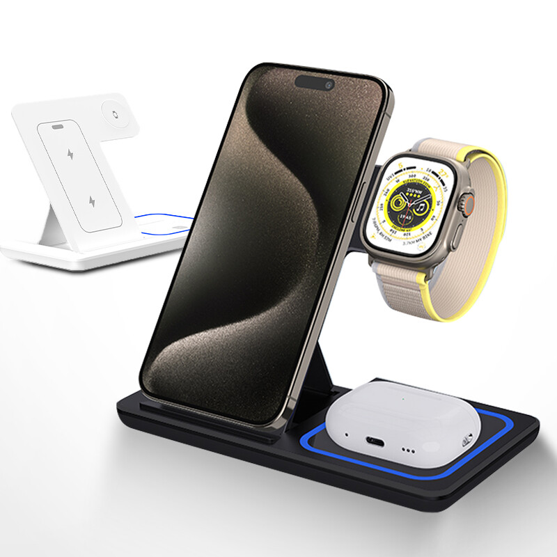 Wireless Charger, 18W Fast Iphone Charging Station for Iphone 15/14/13/12 /11/Pr