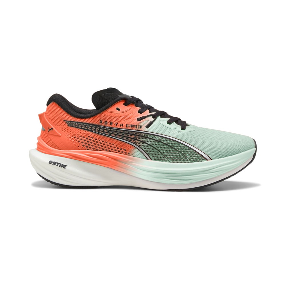 PUMA  X Hyrox Deviate Nitro 3 Running  Mens Green, Red Sneakers Athletic Shoes 3