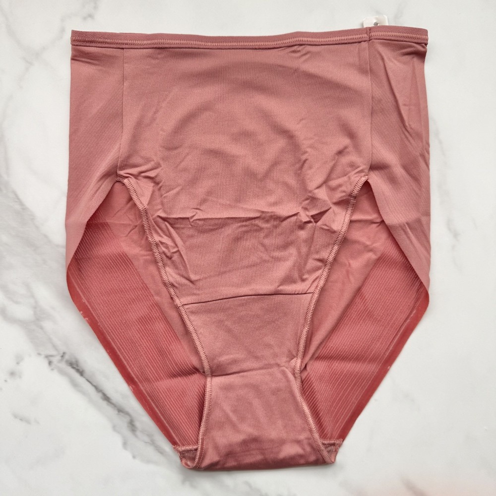 Soma Vanishing Edge Microfiber Modern Brief Panty Clay Rose Size S