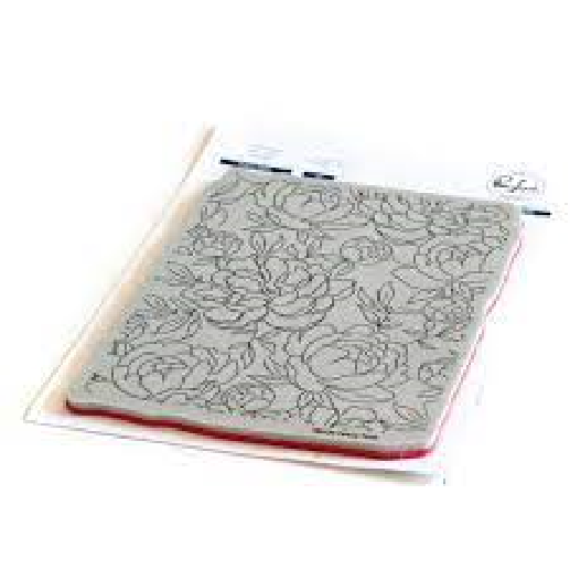 Pink Fresh - CLING RUBBER STAMPS - PEONY PRINT