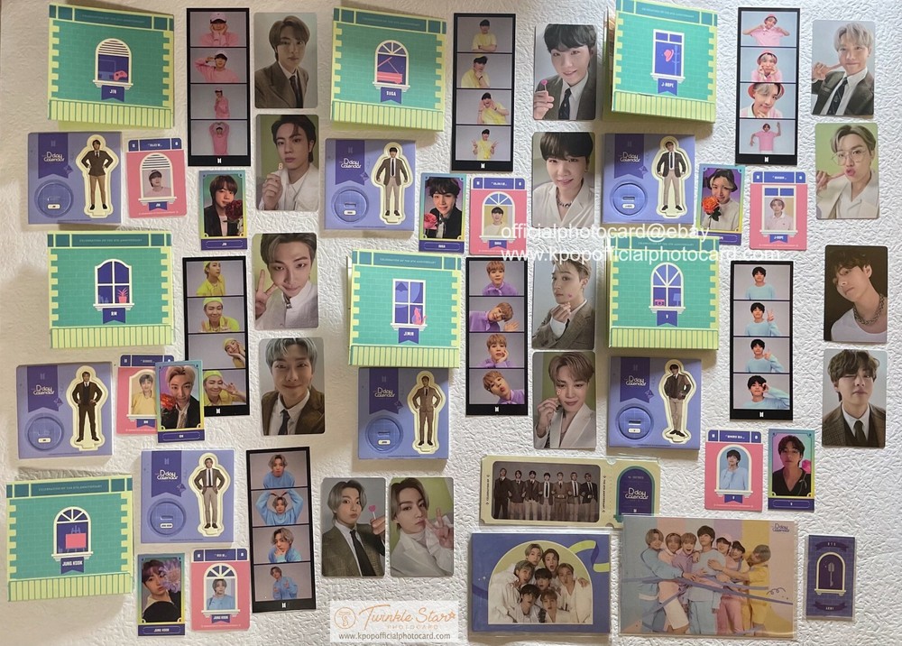 BTS 8th Festa D-Day Calendar Official Photocard Film Strip Postcard Member Set-image