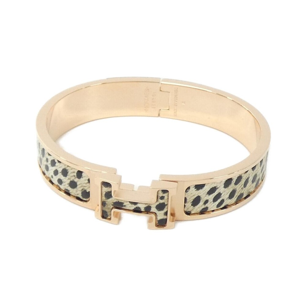Authentic HERMES ACINONYX JUBATUS Click H Bracelet PM 705425FO Model 260-007-892