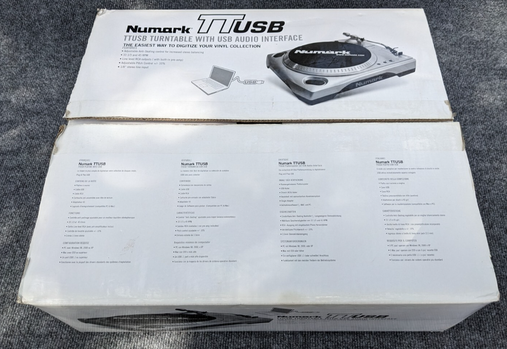 Numark TTUSB DJ Turntable with USB Audio Interface - Open Box Tested