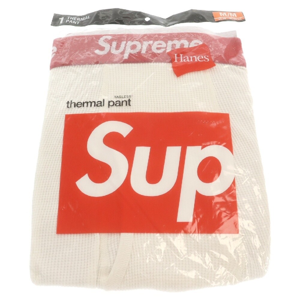 Supreme SUPREME Hanes Thermal Pant 1 Pack Hanes Logo Embroidered Thermal Pants