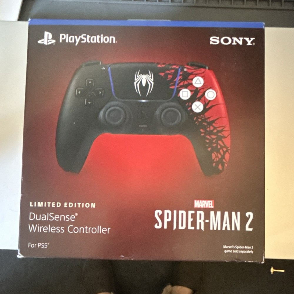 Sony DualSense Spider-Man 2 Wireless Controller Limited Edition Black Red PS5