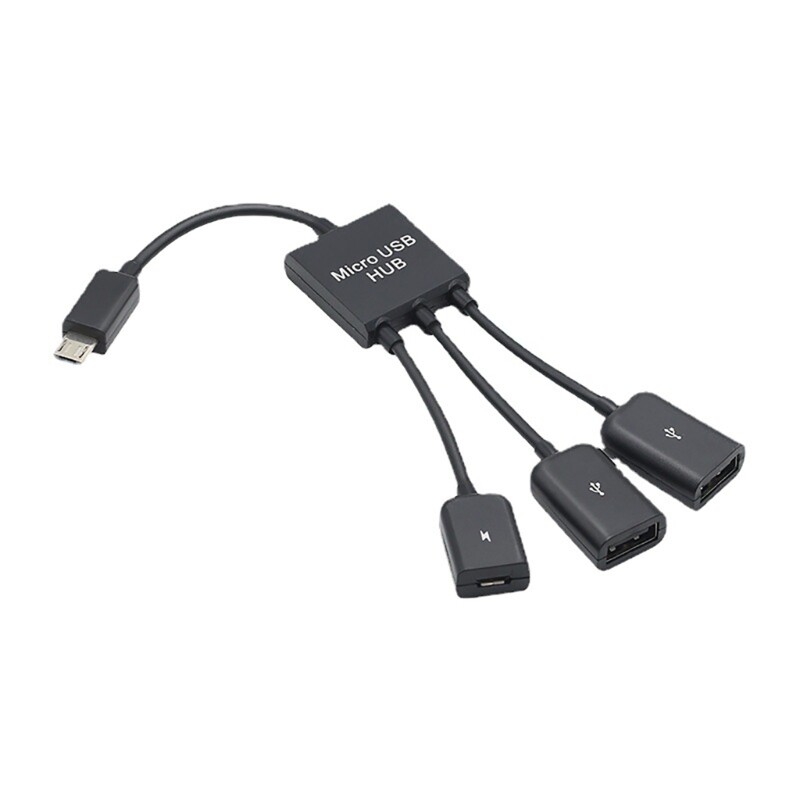 Type-C to OTG Dual Port Hub Splitter for Tablet Keyboard Adapter