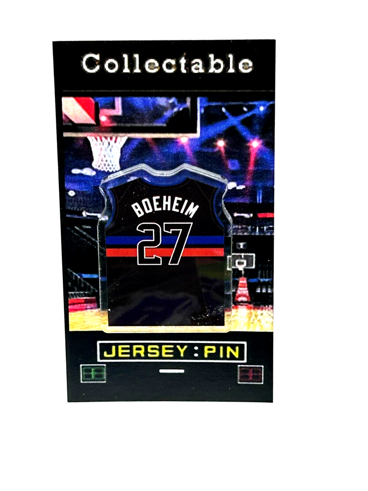 Detroit Pistons Buddy Boeheim jersey lapel pin-Cool Collectable-FREE SHIP