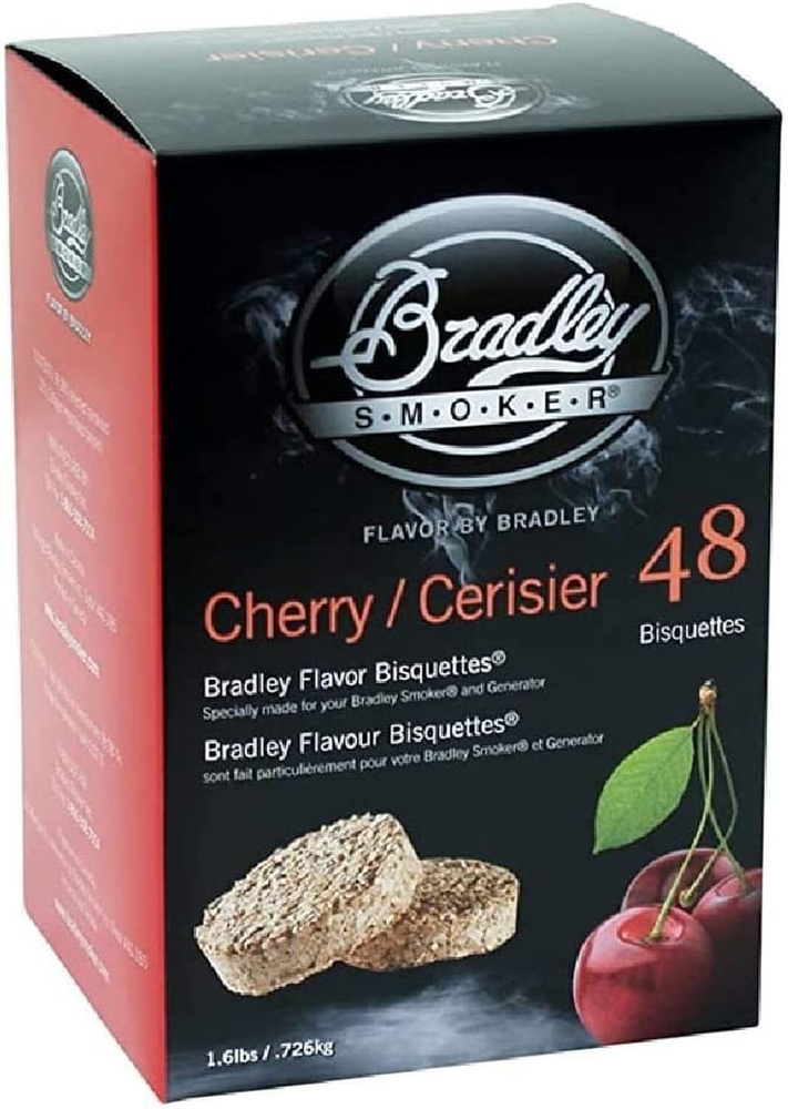 Bisquettes for Grilling and BBQ, Cherry Wood Blend, 48 Pack