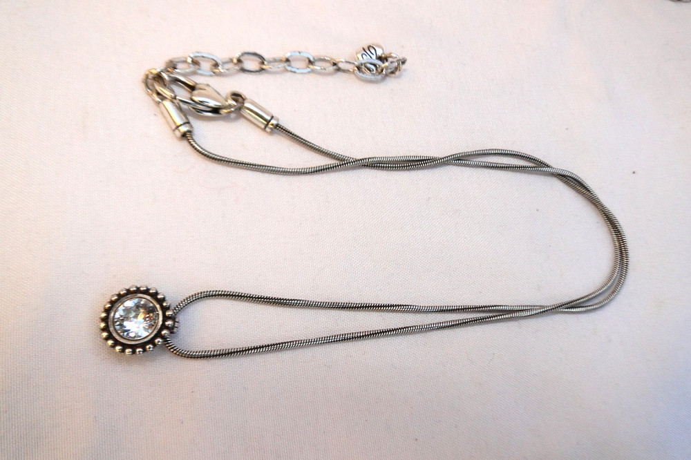 Brighton Twinkle Silver & Crystal Pendant Necklace