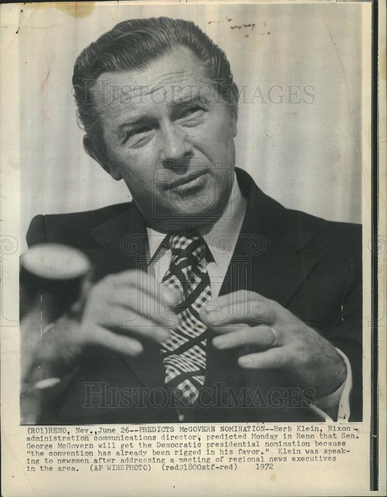 1972 Press Photo herbert klein politician american - dfpb21957