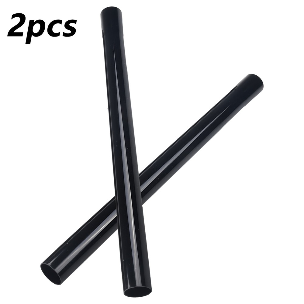 Pole Extension Tubes Replacement Black 2pcs Vacuum Cleaner Attachment Plastic