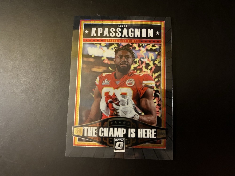 2020 Donruss Optic The Champ Is Here Black Pandora Tanoh Kpassagnon Chiefs /25