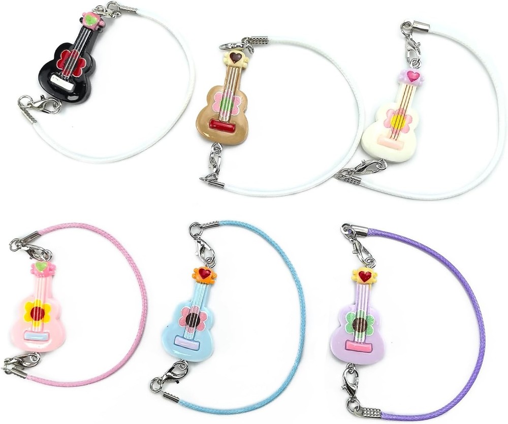 Labubu Mini Doll Guitar Charm - Stylish Crossbody Accessory