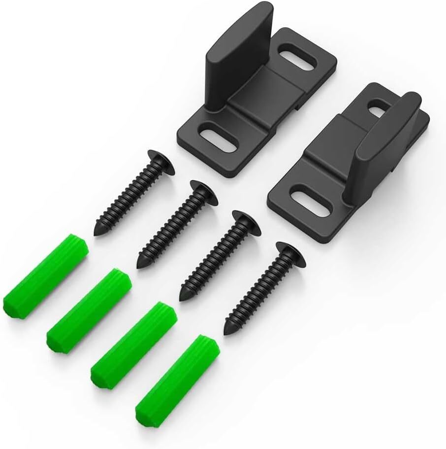 CCJH Sliding Barn Door Hardware Floor Guide for Barn Door,Bypass Door Set of 2