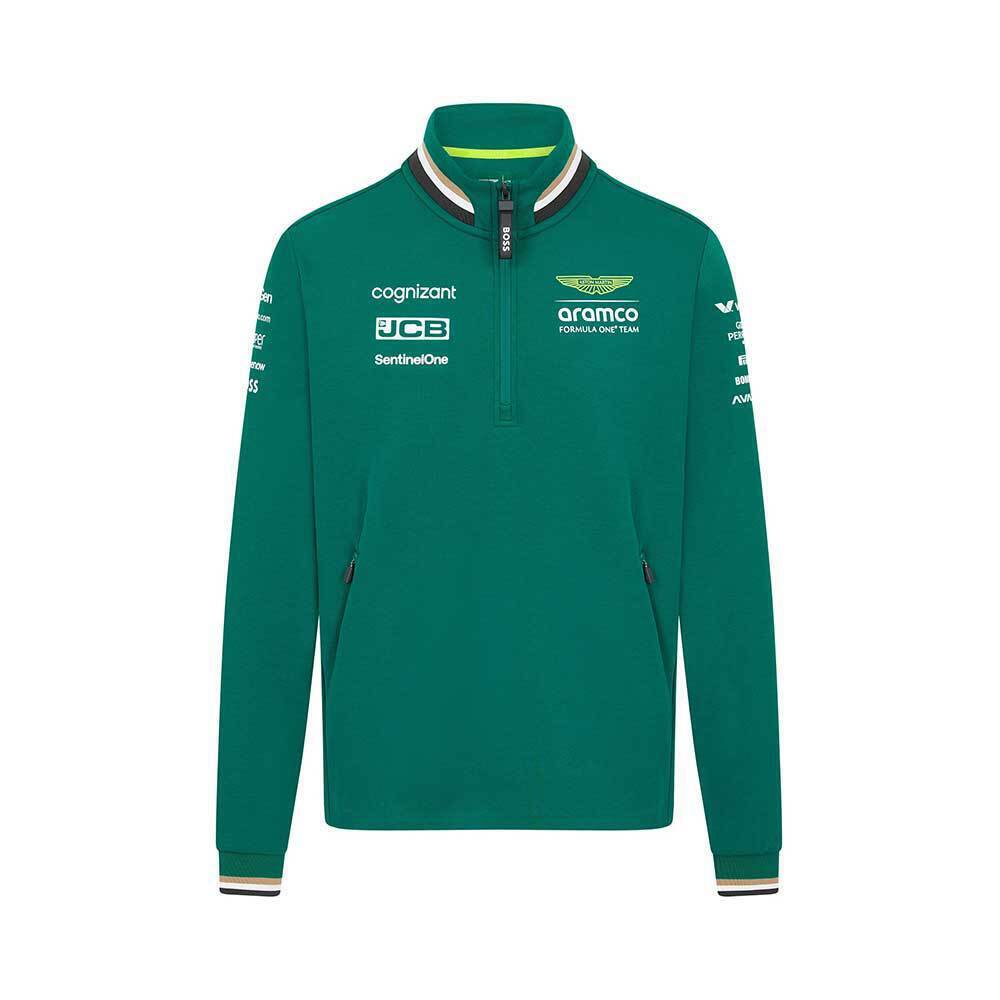 Aston Martin Racing F1 2024 Team 1/4 Zip Sweater Green