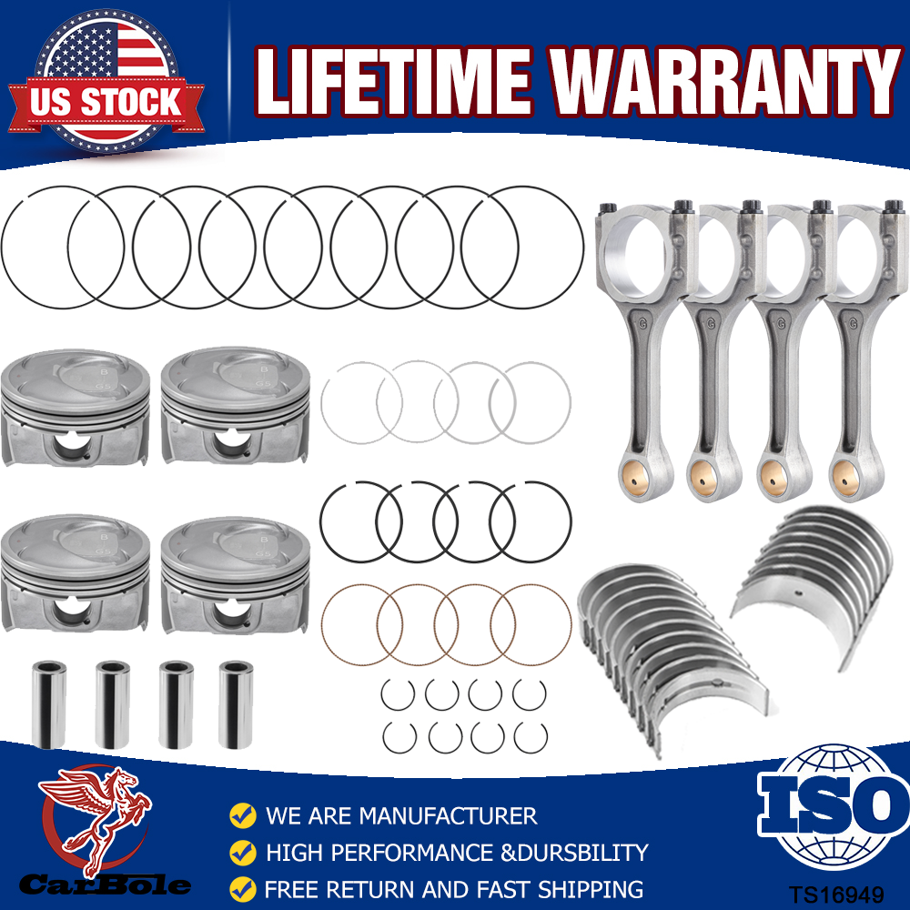 Hyundai Tucson Kia 2.4L Engine Piston Ring Connecting Rod Bearing Kit