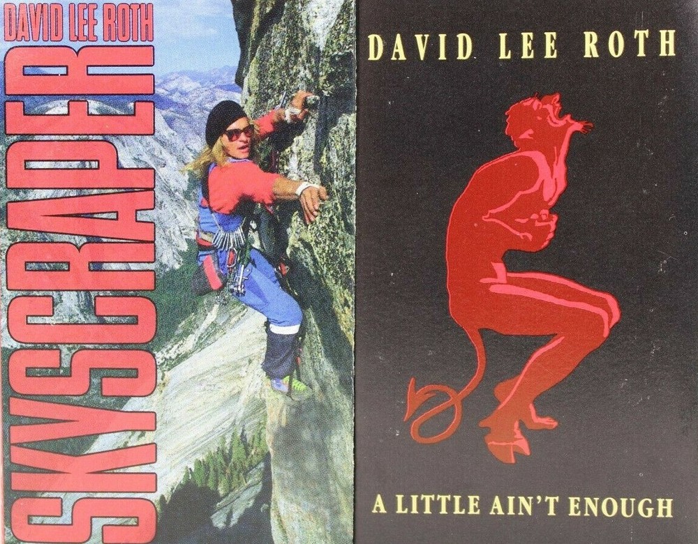 DAVID LEE ROTH - SKYSCRAPER AND A LITTLE AIN'T ENOUGH, LOT OF 2 CASSETTE TAPES