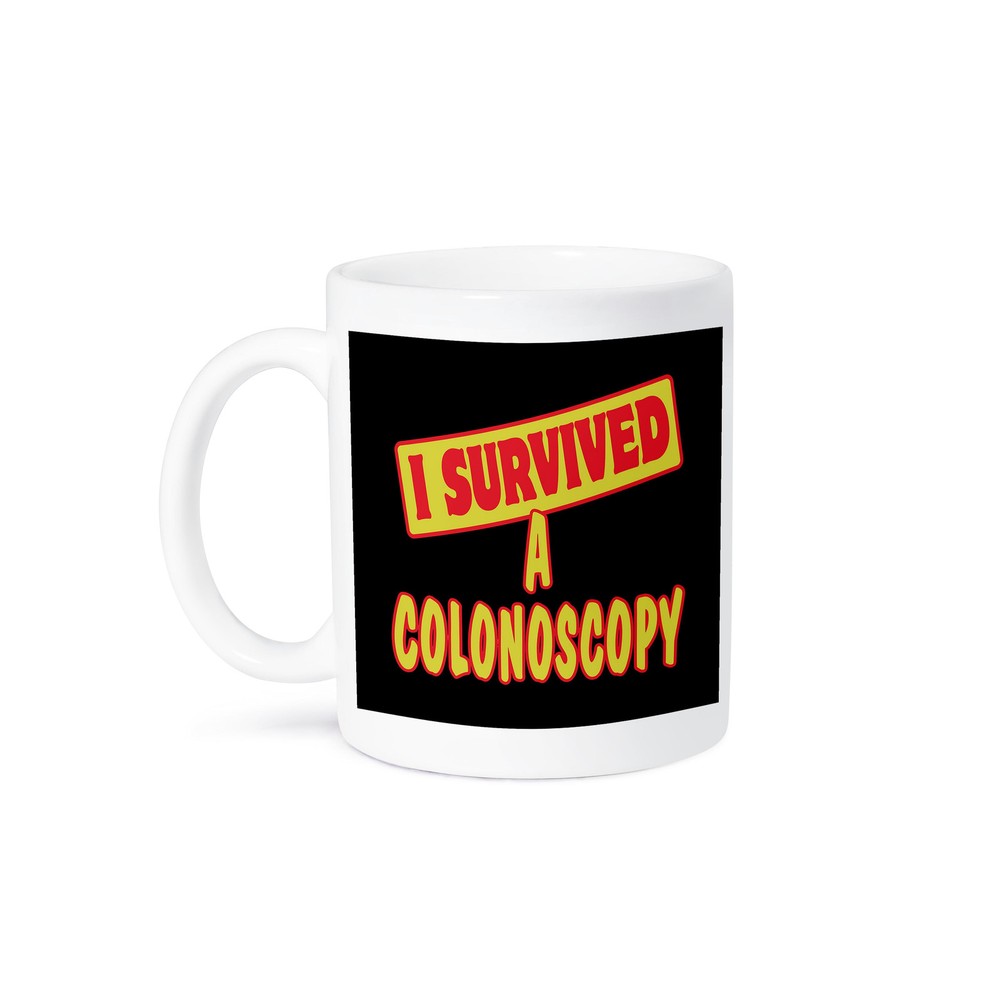 3DRose Colonoscopy Survivor Pride Humor Design Mug  