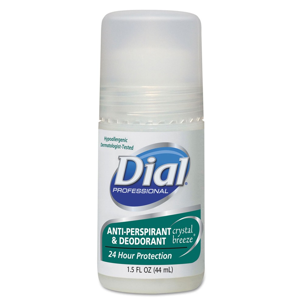 Dial Anti-Perspirant Deodorant Crystal Breeze 1.5oz Roll-On 48/Carton 07686