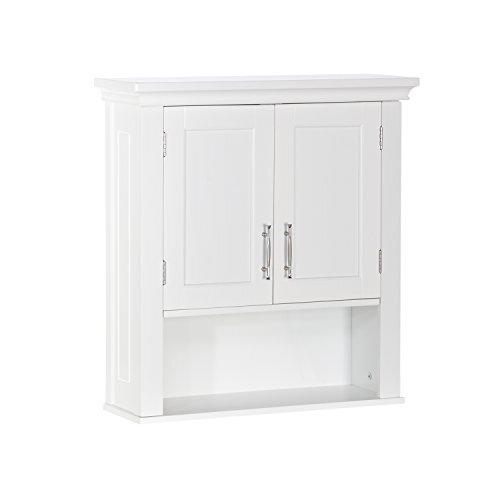 Somerset Wall-Mount Two-Door Medicine Cabinet for Bathroom and Laundry Storage with Mirror  
