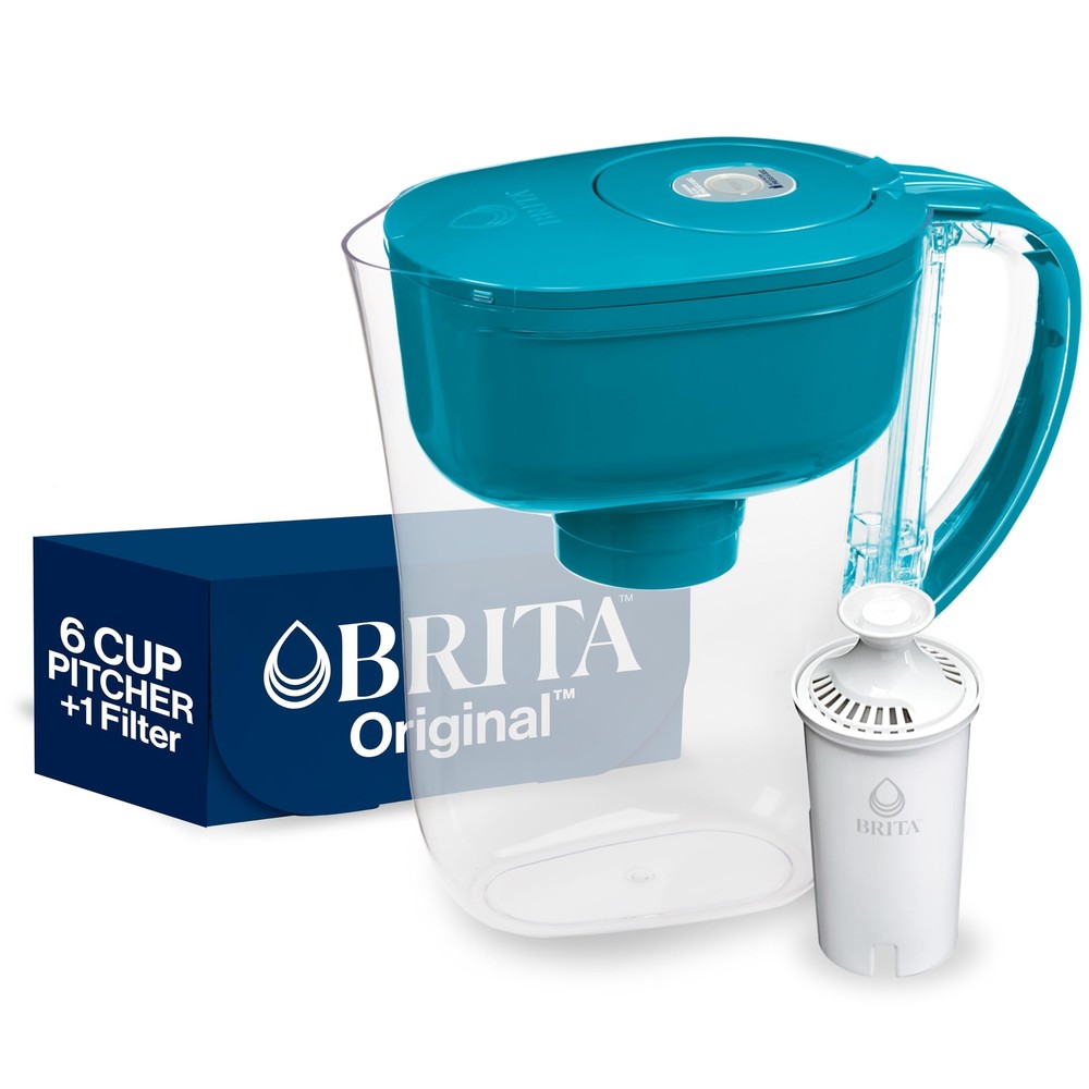 Metro Water Filter Pitcher with SmartLight Filter Change Indicator BPA-Free R...