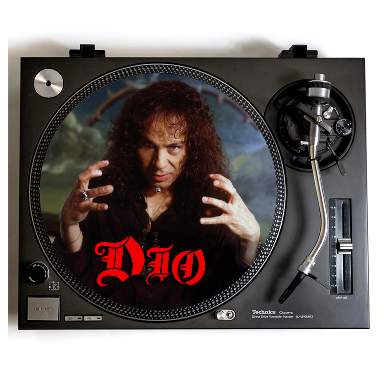DIO Turntable Slipmat for Vinyl Record Player DJ Slip Mat Platter Heavy Metal lp
