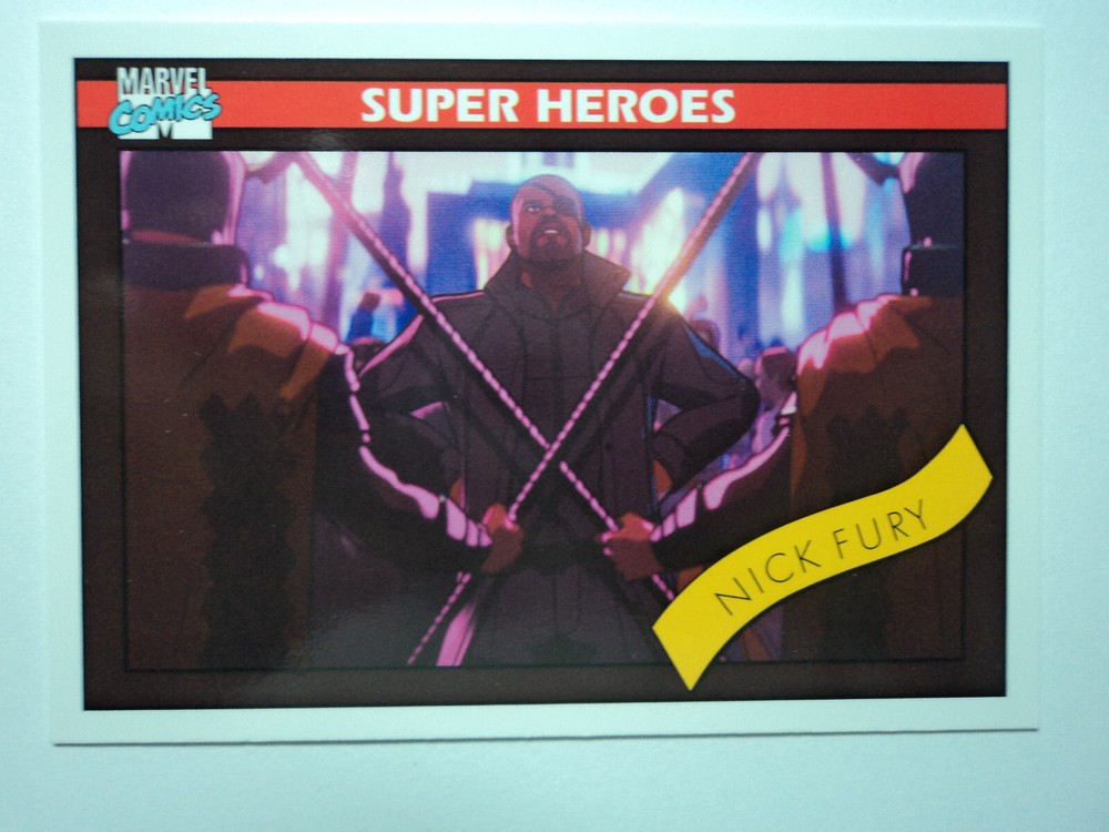 2023 Upper Deck Marvel What If 1990 Universe #13 Nick Fury Trading Card