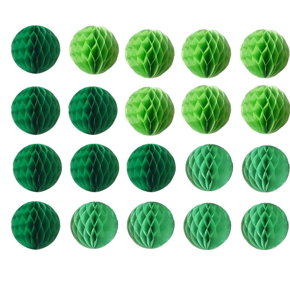 20pcs Honeycomb Flower Balls Party Honeycomb Balls Decoration Paper Flower Ba...