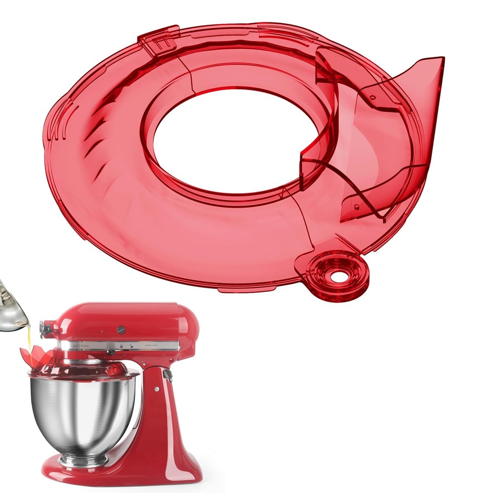 KitchenAid Tilt Head 4.5-5QT Stainless Steel Pouring Shield for Safe Mixing