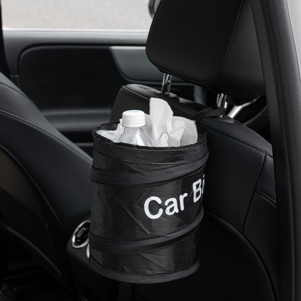 Car Trash Can Portable Garbage Bin Collapsible Pop-up Leak Proof Trash Can Bag &