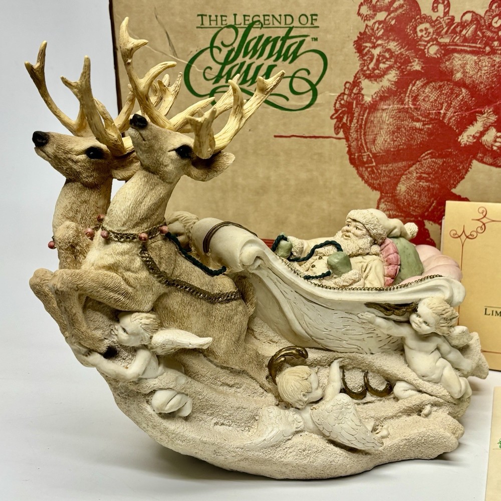 Vintage The Legend Of Santa Claus BLESSED FLIGHT Limited Ed UDC 1990 UniteDesign