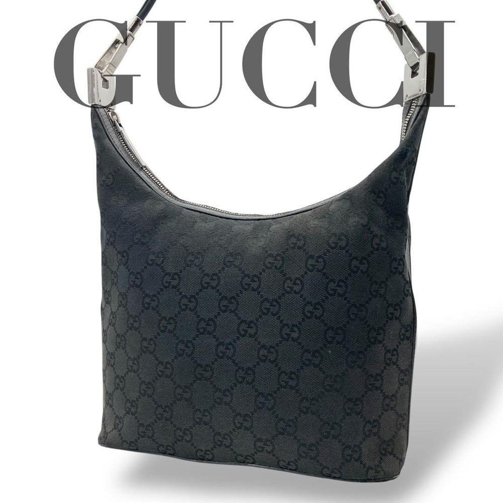 Gucci GG Canvas Shoulder Bag Archive 840 Vintage Designer Handbag