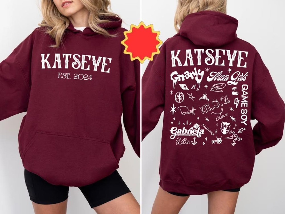 SALE!!! Katseye Hoodie, Katseye Beautiful Chaos Kpop Multicolor Hoodie