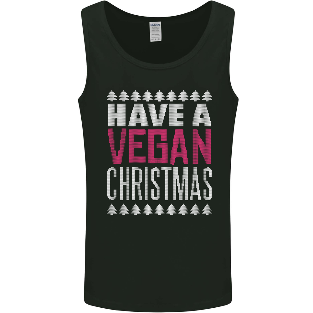 Camiseta sin mangas Have a Vegan Christmas Divertida Navidad Vegetariana para hombre