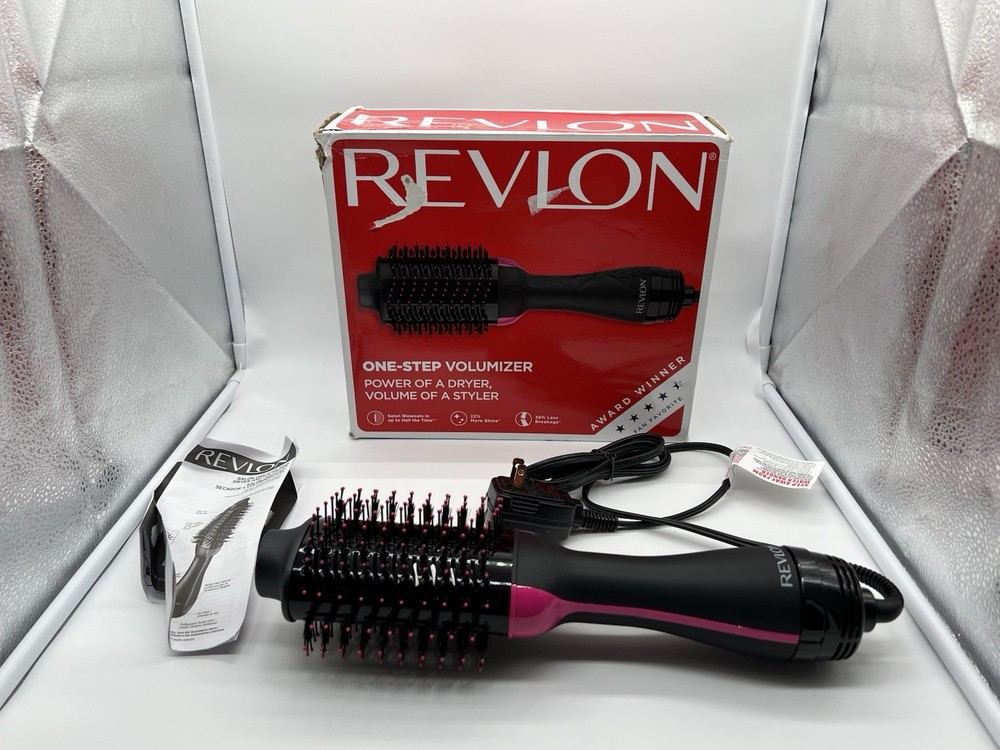 Revlon One-Step Hair Dryer Volumizer Hot Air Brush Black RVDR5222